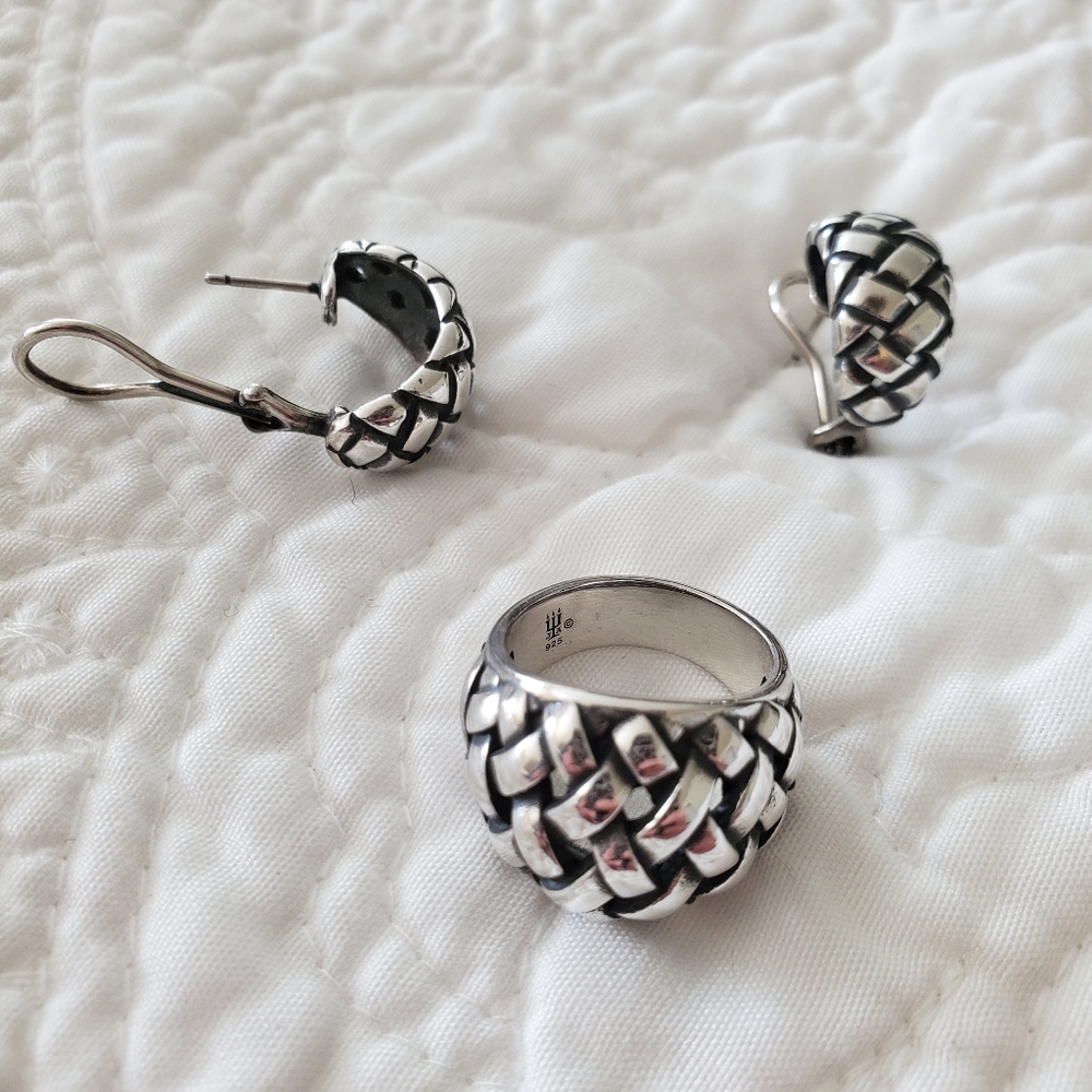James Avery ring and earrings